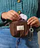 The Flat Lay Co. - Mini Keyring Pouch Espresso