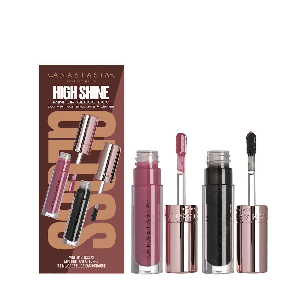 Anastasia Beverly Hills High Shine Mini Lip Gloss Duo Pulse + Phantom