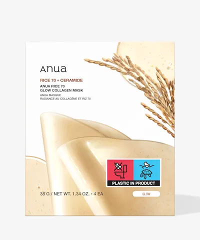 ANUA - Rice 70 Glow Collagen Mask (4 Sheets)