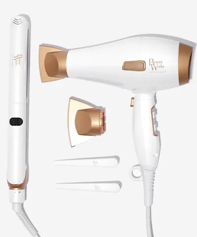Beauty Works - Blow Dry & Style Hair Dryer & Straightener Kit