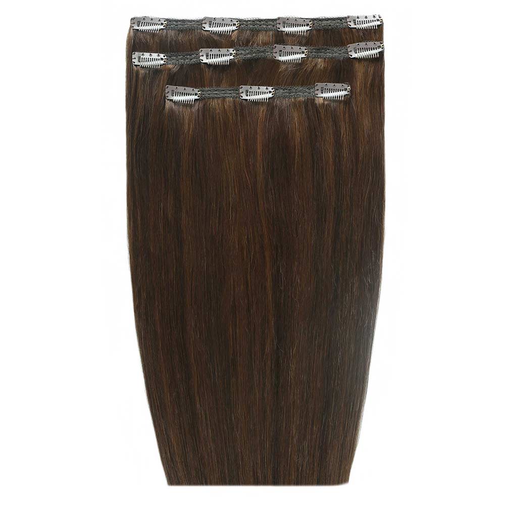 Beauty Works 18" Deluxe Remy Instant Clip-In Hair Extensions Chocolate