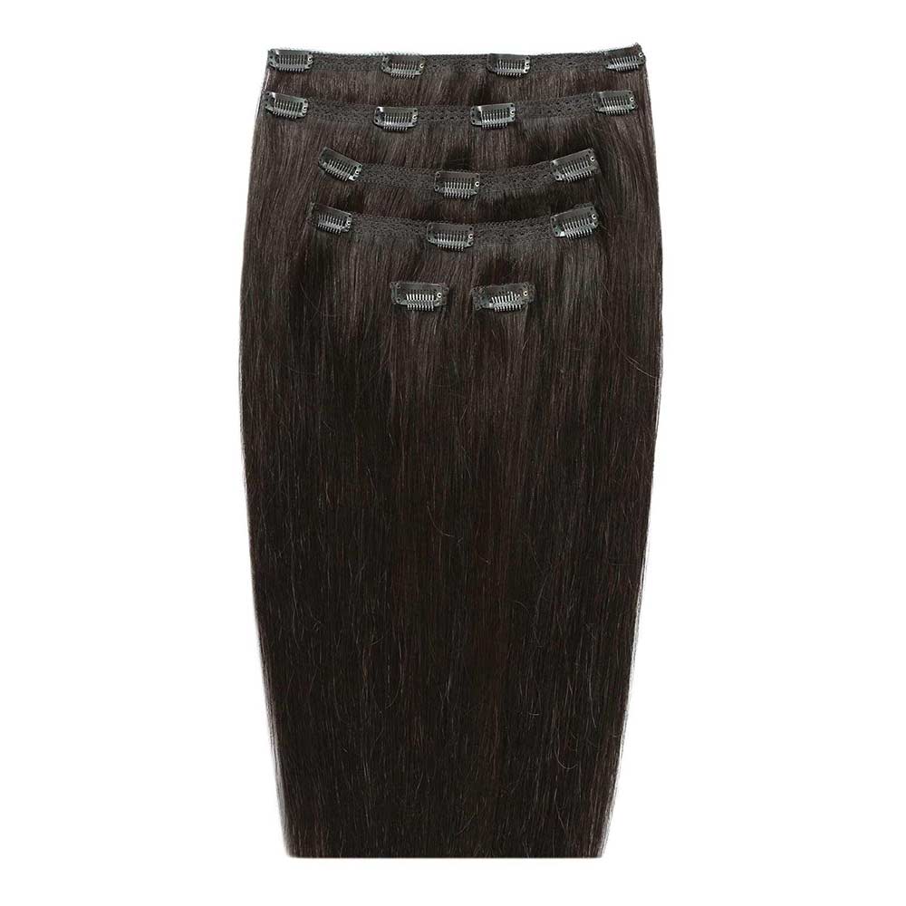 Beauty Works 18" Double Hair Set Clip-In Extensions Raven