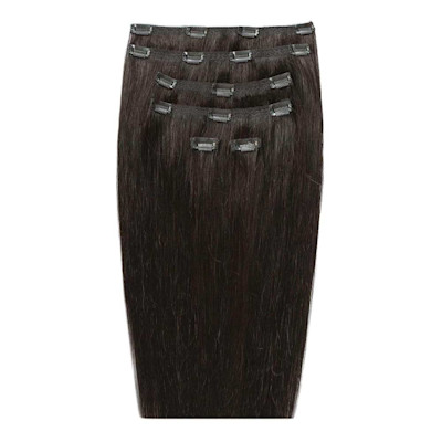 Beauty Works 18" Double Hair Set Clip-In Extensions Raven