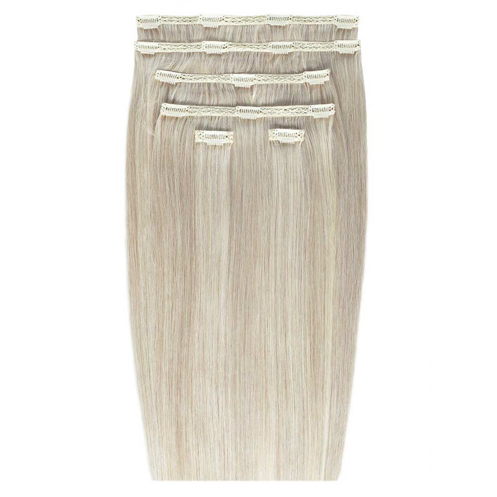Beauty Works 18" Double Hair Set Clip-In Extensions Iced Blonde