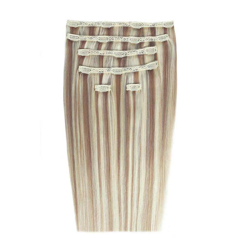 Beauty Works 18" Double Hair Set Clip-In Extensions Champagne Blonde