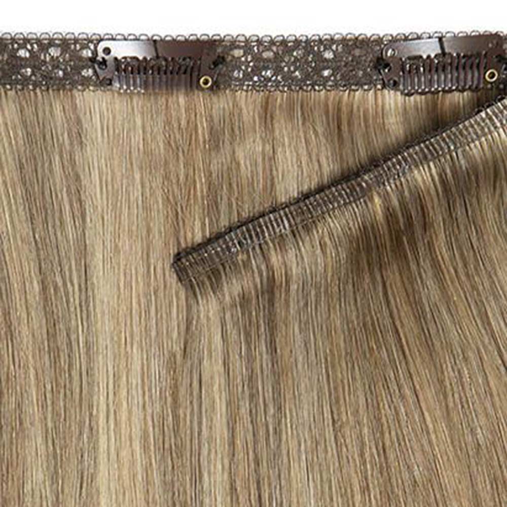 18" Double Hair Set Weft ClipIn Extensions Honey Blonde