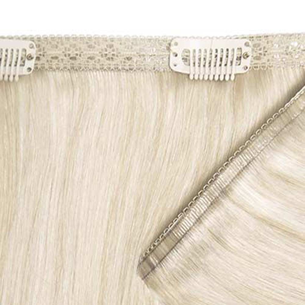 18" Double Hair Set Weft ClipIn Extensions Bohemian Blonde