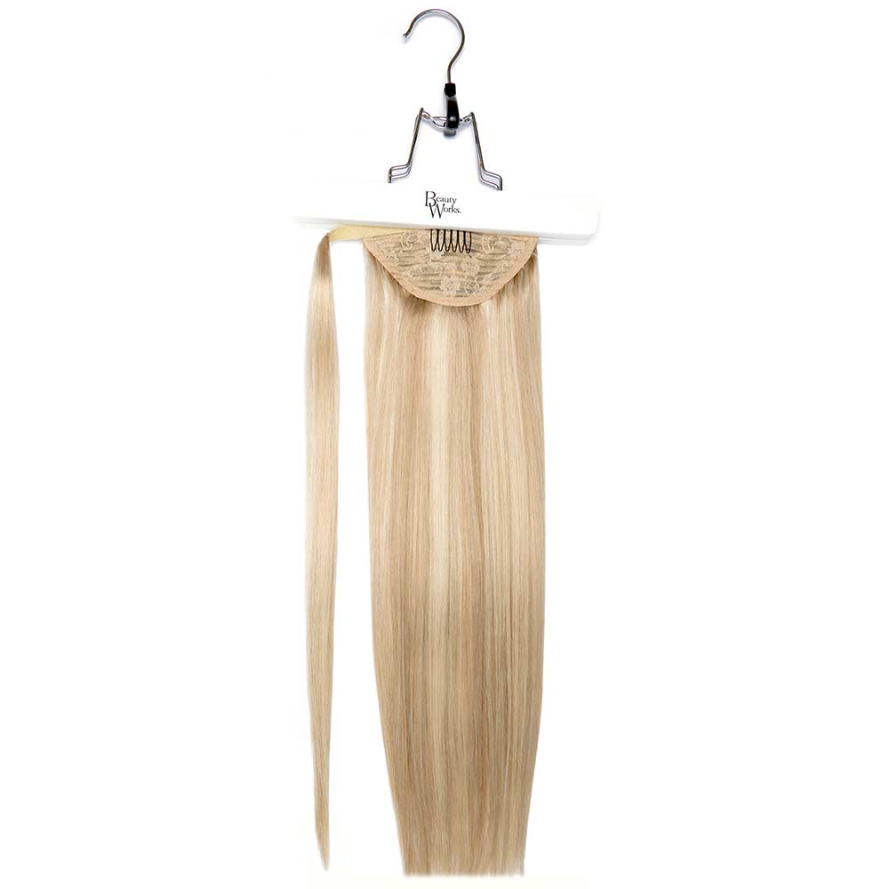 18" Super Sleek ClipIn Invisi Ponytail Champagne Blonde