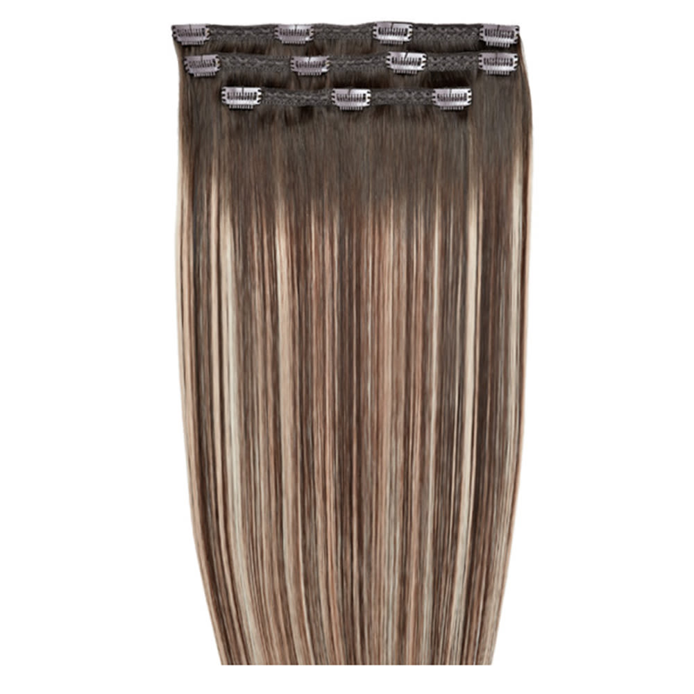 Beauty Works 18" Deluxe Remy Instant Clip-In Hair Extensions Walnut