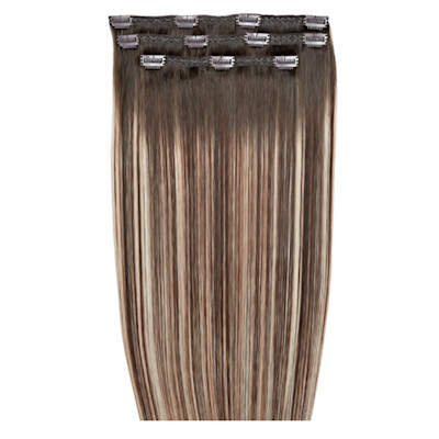 Beauty Works 18" Deluxe Remy Instant Clip-In Hair Extensions Walnut