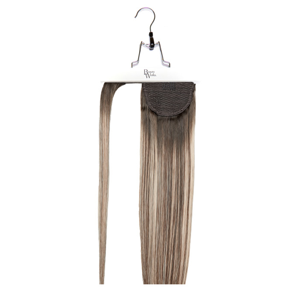 18" Super Sleek ClipIn Invisi Ponytail Walnut