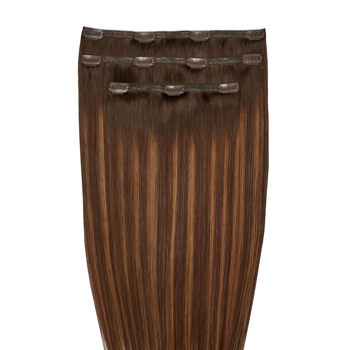 Beauty Works 18" Deluxe Remy Instant Clip-In Hair Extensions Cinnamon Melt