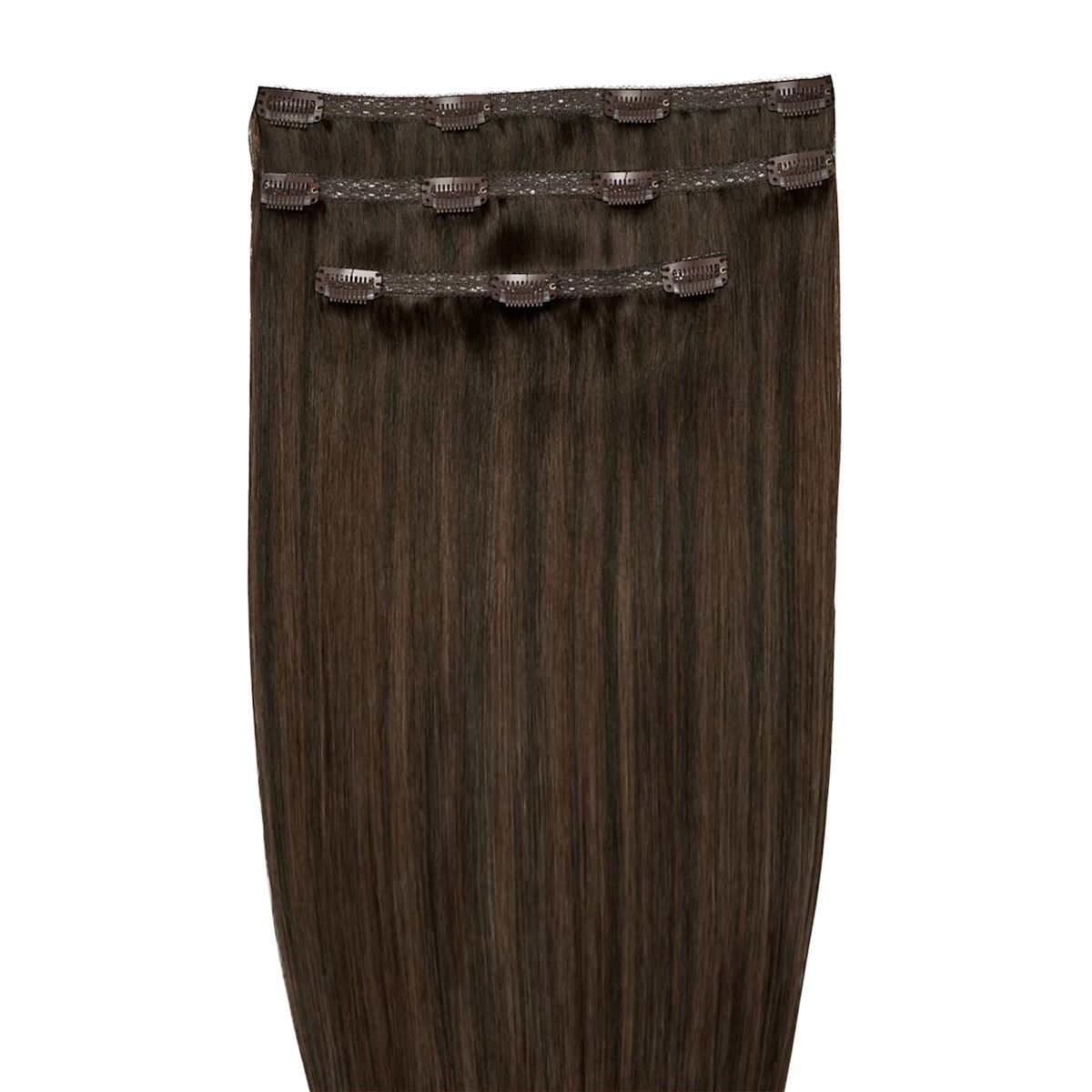 Beauty Works 18" Deluxe Remy Instant Clip-In Hair Extensions Roast Chesnut