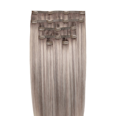 Beauty Works 20” Molly-Mae Double Hair Set Clip-In Extensions Swiss Blonde