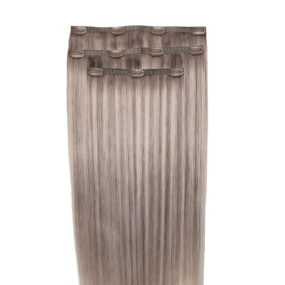Beauty Works 18” Molly-Mae Deluxe Remy Clip-In Hair Extensions Swiss Blonde