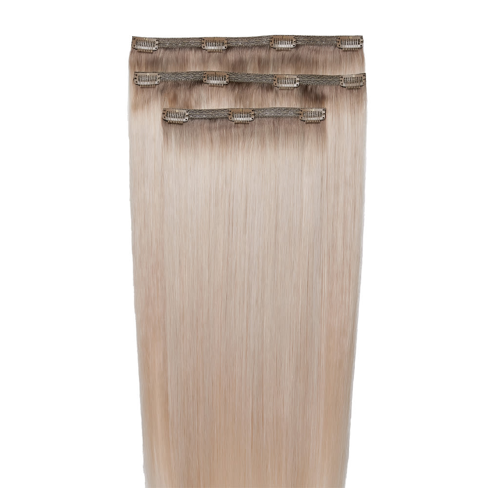 Beauty Works 20” Molly-Mae Deluxe Remy Clip-In Hair Extensions Glacier Blonde