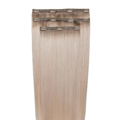 Beauty Works 20” Molly-Mae Deluxe Remy Clip-In Hair Extensions Glacier Blonde