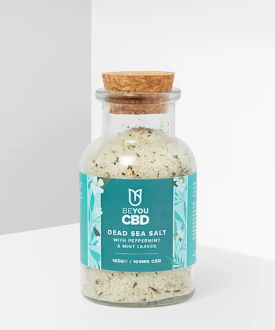 BeYou - CBD Dead Sea Bath Salts with Peppermint & Mint Leaves