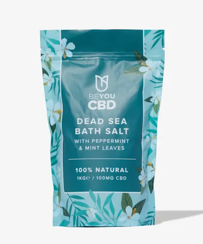 BeYou - CBD Dead Sea Bath Salts with Peppermint & Mint Leaves
