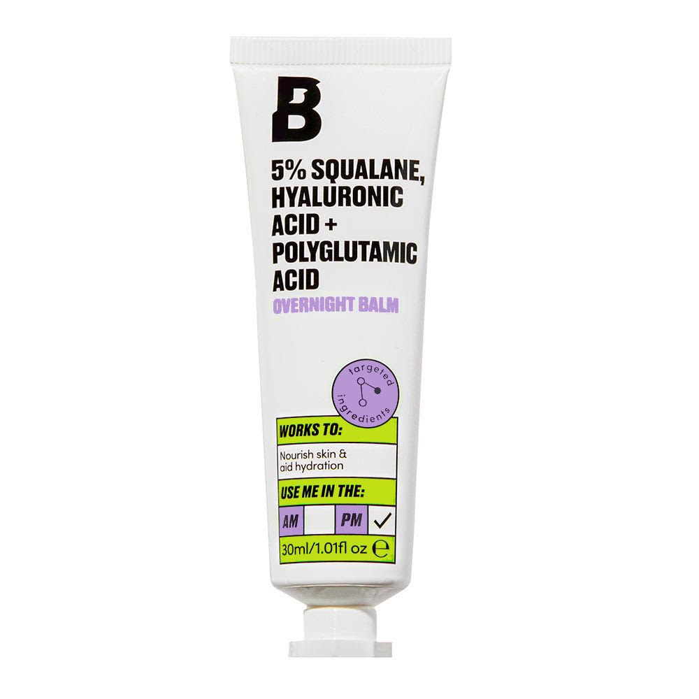 By BEAUTY BAY 5% Squalane, Hyaluronic Acid + Polyglutamic Acid Overnight Balm