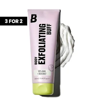 By BEAUTY BAY Body Exfoliating Buff with 10% AHA and Sea Salt