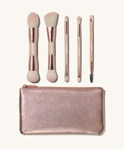 By BEAUTY BAY - Rose Glow 5-Piece Dual-Ended Brush Set