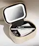 By BEAUTY BAY - LED Mirror Mini Travel Beauty Bag Cream