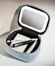 By BEAUTY BAY - LED Mirror Mini Travel Beauty Bag Blue