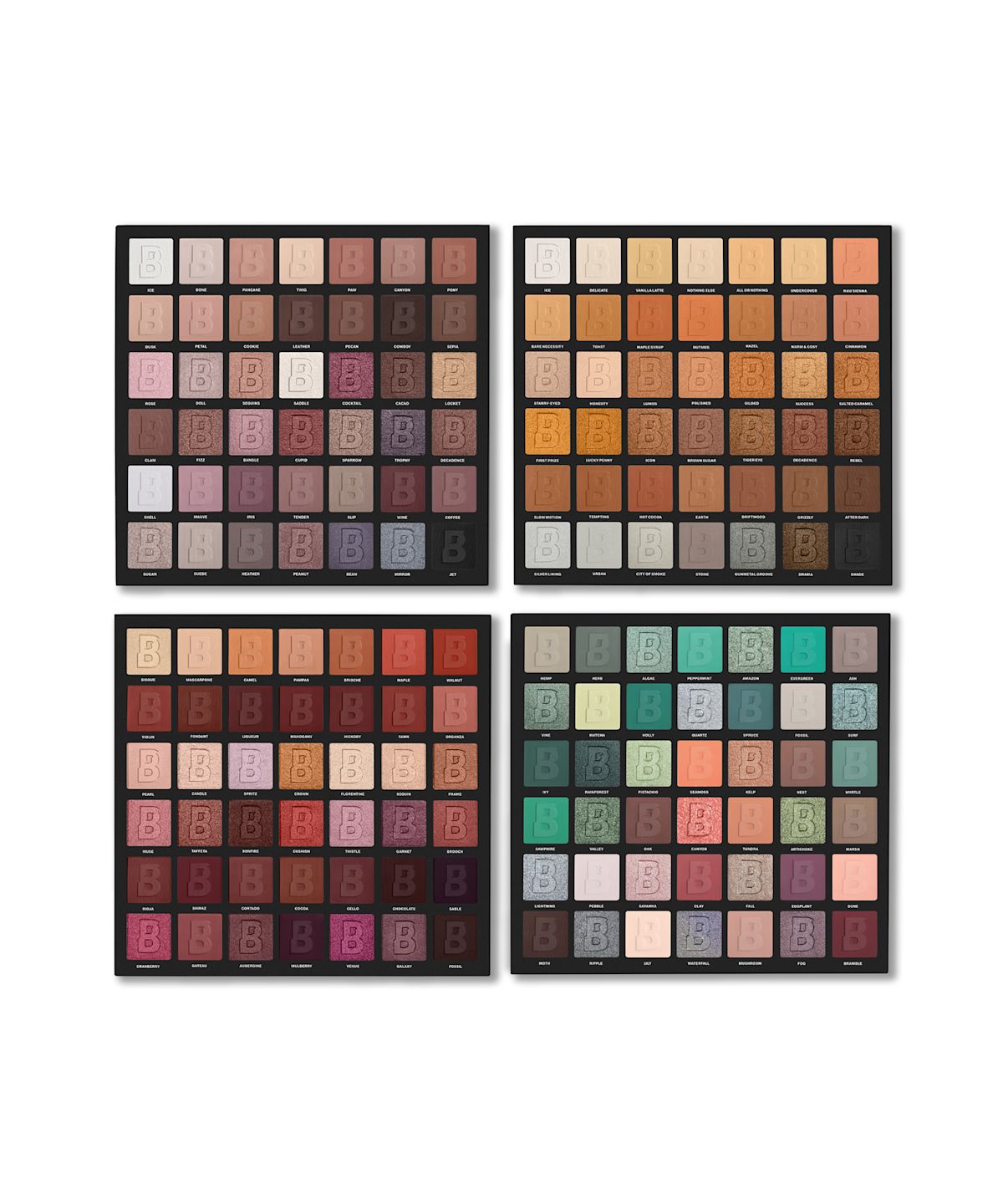 By BEAUTY BAY Neutral, Nude, Rich, Botanical 42 Palette Quad