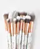 BH Cosmetics - Marble Luxe 10 Piece Brush Set 