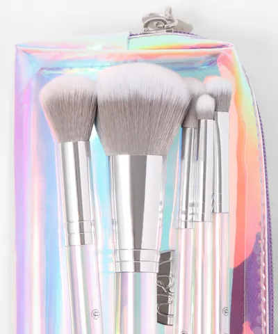 BH Cosmetics - Flower Power 5 Piece Face & Eye Brush Set with Bag