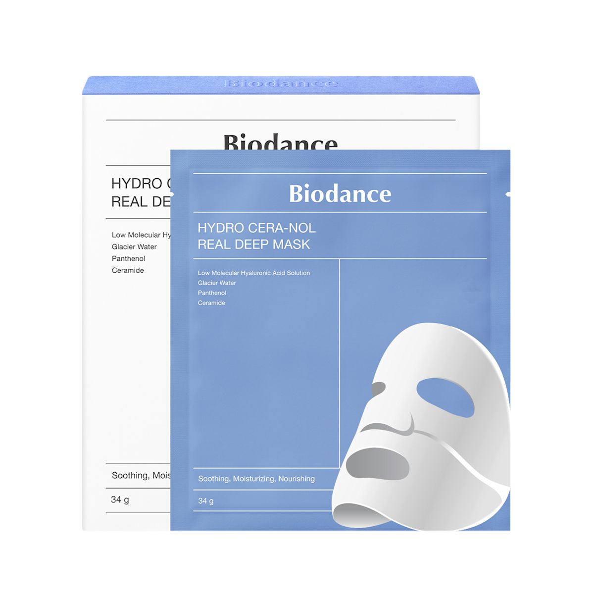 Biodance - Hydro Cera-nol Real Deep Mask Set 34g x 4 sheets