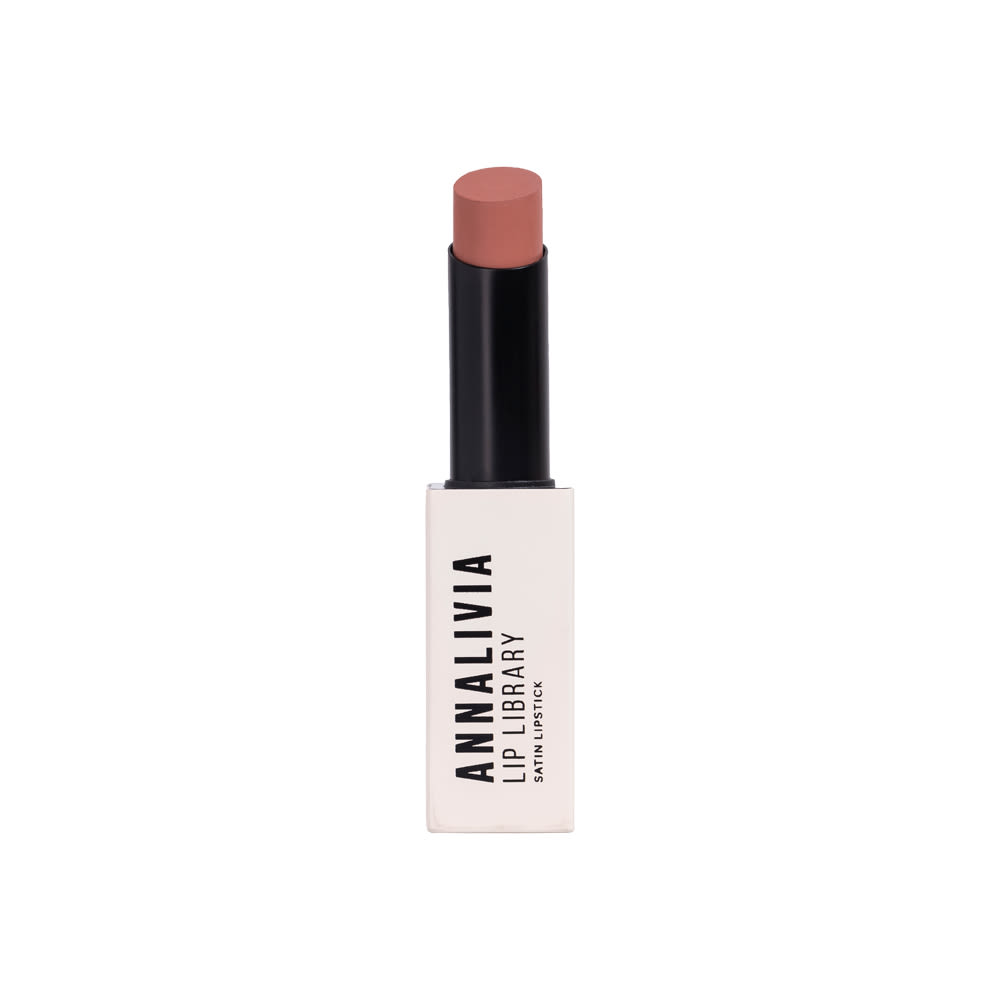 BPerfect Cosmetics x Annalivia Lip Library Satin Lipstick Iconic Rhea - Peach Pink Nude