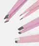 Brushworks - HD Pink Combination Tweezer Set
