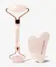 Brushworks - Rose Quartz Roller & Gua Sha Set