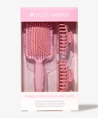 Brushworks - Paddle Brush and Claw Clips 