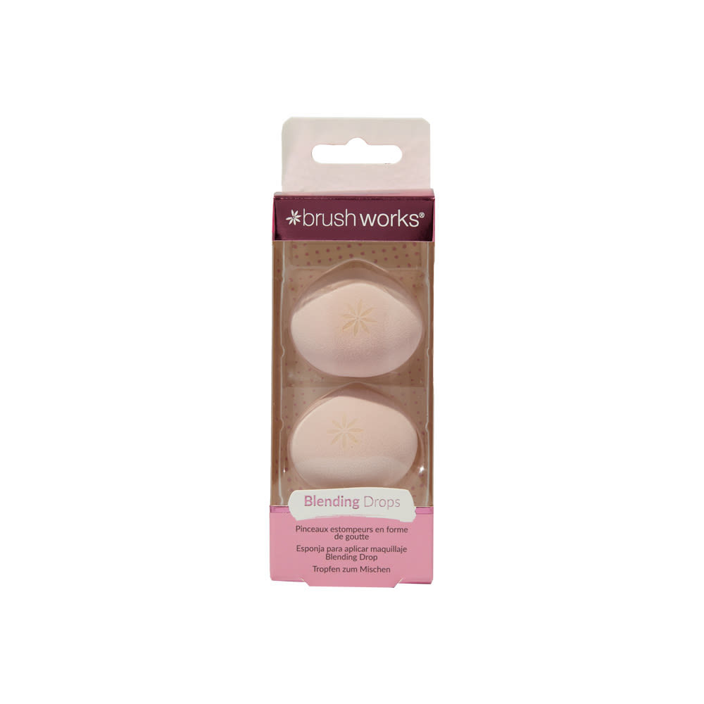 Brushworks Blending Drops Duo Makeup Sponges - Vegan & PETA Approved