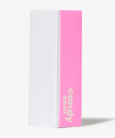 Candy Coat - Pink + White Nail Buffer