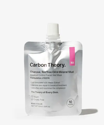 Carbon Theory - Charcoal and Tea Tree Oil Mineral Breakout Control Facial Wet Mask