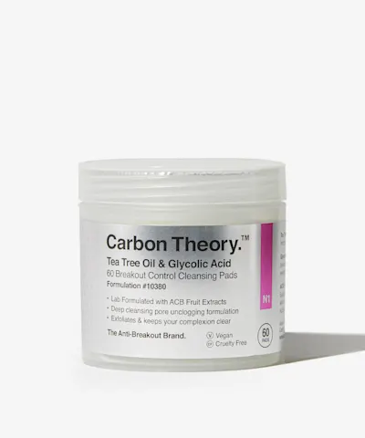 Carbon Theory - Tea Tree Oil & Glycolic Acid Breakout Control Cleansing Pads