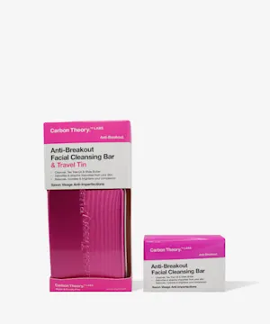 carbontheory Anti-Breakout Charcoal Cleansing Bar & Travel Tin
