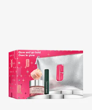 clinique Glow and Go Bold: Skincare + Makeup Gift Set