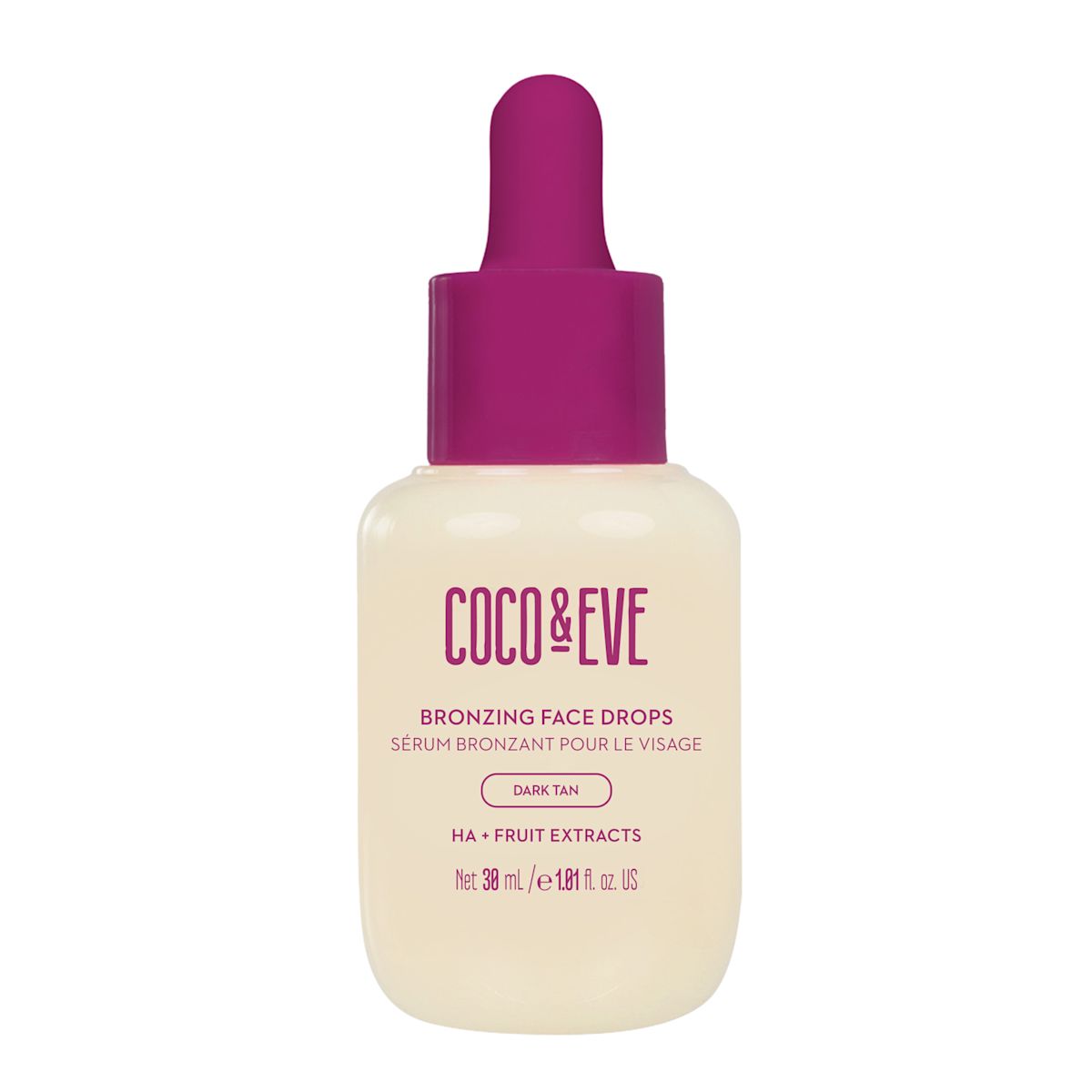Coco & Eve Bronzing Face Drops Dark Tan