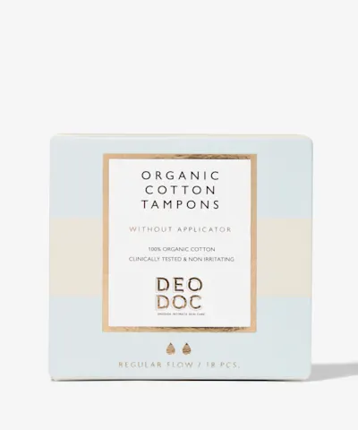 DeoDoc - Organic Cotton Tampons Without Applicator
