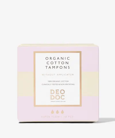 DeoDoc - Organic Cotton Tampons Without Applicator