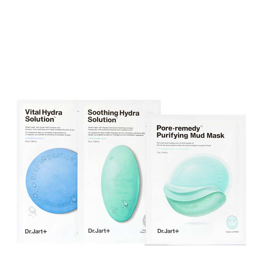Dr. Jart+ Dermask Triple-Action Mask Trio Set
