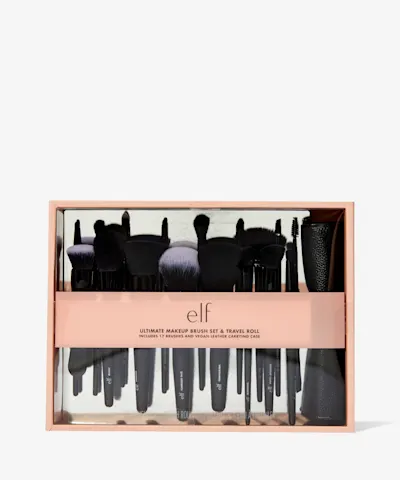 e.l.f. Cosmetics - Ultimate Makeup Brush Set & Travel Roll