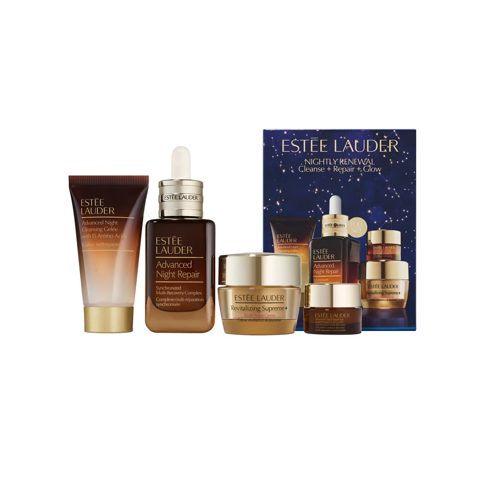Estée Lauder Nightly Renewal Cleanse + Repair + Glow Set