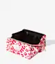 The Flat Lay Co. - Open Flat Makeup Box Bag in Pink Leopard
