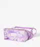 The Flat Lay Co. - Jelly Open Flat Makeup Box Bag in Lilac Daisy